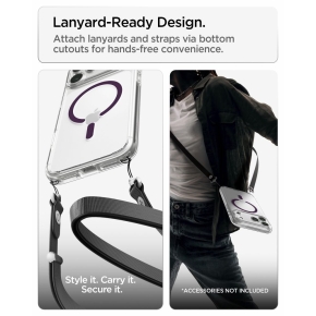SPIGEN ULTRA HYBRID MAGSAFE IPHONE 17 PRO  18 PRO CLEARBURGUNDY