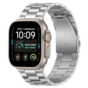TECH-PROTECT STAINLESS APPLE WATCH 8  9  10  11  12  SE  ULTRA (44  45  46  49 MM) SILVER