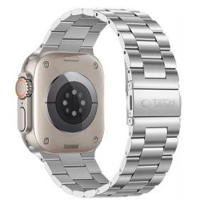 TECH-PROTECT STAINLESS APPLE WATCH 8  9  10  11  12  SE  ULTRA (44  45  46  49 MM) SILVER