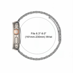 TECH-PROTECT STAINLESS APPLE WATCH 8  9  10  11  12  SE  ULTRA (44  45  46  49 MM) SILVER