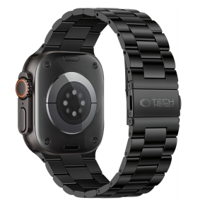 TECH-PROTECT STAINLESS APPLE WATCH 8  9  10  11  12  SE  ULTRA (44  45  46  49 MM) BLACK