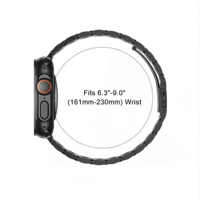 TECH-PROTECT STAINLESS APPLE WATCH 8  9  10  11  12  SE  ULTRA (44  45  46  49 MM) BLACK