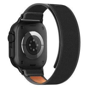 TECH-PROTECT NYLON ELITE APPLE WATCH 8  9  10  11  12  SE  ULTRA (44  45  46  49 MM) BLACKORANGE
