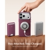 ESR LEATHER KICKSTAND MAGSAFE IPHONE 17 PRO MAX  18 PRO MAX DEEP BURGUNDY