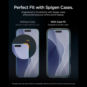 SZKŁO ANTYREFLEKSYJNE SPIGEN ALM S GLAS.TR SLIM ANTI REFLECTION 2-PACK IPHONE 17 PRO MAX  18 PRO MAX CLEAR