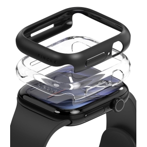 RINGKE SLIM 2-PACK APPLE WATCH 12 (42 MM) CLEAR & MATTE BLACK