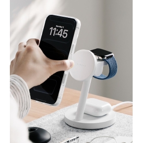 RINGKE 3IN1 MAGNETIC MAGSAFE WIRELESS CHARGER 25W QI2.2 WHITE