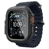 SPIGEN LOCK FIT & TEMPERED GLASS APPLE WATCH ULTRA 1  2  3  4 (49 MM) MATTE BLACK