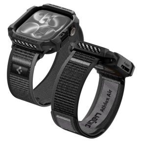 SPIGEN ATHLEX AIR + RUGGED ARMOR APPLE WATCH 10  11  12 (46 MM) ACTIVE BLACKGREY