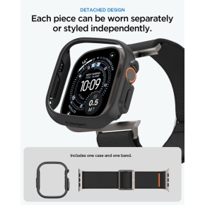 SPIGEN LITE FIT ULTRA & THIN FIT APPLE WATCH ULTRA 1  2  3  4 (49 MM) MATTE BLACK
