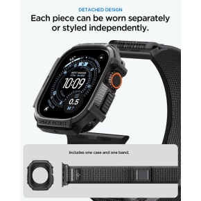 SPIGEN ATHLEX AIR + RUGGED ARMOR APPLE WATCH ULTRA 1  2  3  4 (49 MM) ACTIVE BLACKGREY