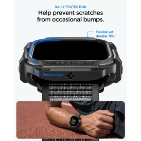 SPIGEN ATHLEX AIR + RUGGED ARMOR APPLE WATCH ULTRA 1  2  3  4 (49 MM) ACTIVE BLACKGREY