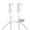 TECH-PROTECT ULTRABOOST LITE USB-C CABLE PD 60W  3A 50CM WHITE