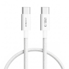 TECH-PROTECT ULTRABOOST LITE USB-C CABLE PD 60W  3A 50CM WHITE