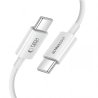 TECH-PROTECT ULTRABOOST LITE USB-C CABLE PD 60W  3A 50CM WHITE