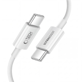 TECH-PROTECT ULTRABOOST LITE USB-C CABLE PD 60W  3A 150CM WHITE