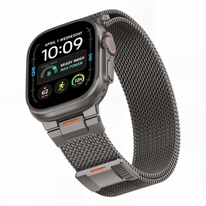 TECH-PROTECT MILANO VANGUARD APPLE WATCH 8  9  10  11  12  SE  ULTRA (44  45  46  49 MM) GUNMETAL