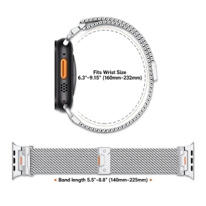 TECH-PROTECT MILANO VANGUARD APPLE WATCH 8  9  10  11  12  SE  ULTRA (44  45  46  49 MM) GUNMETAL