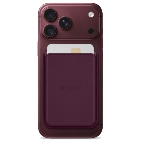 TECH-PROTECT CH01 MAGWALLET MAGSAFE UNIVERSAL MAGNETIC CARD HOLDER BURGUNDY