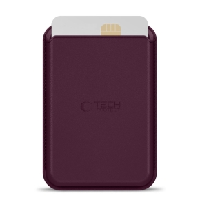 TECH-PROTECT CH01 MAGWALLET MAGSAFE UNIVERSAL MAGNETIC CARD HOLDER BURGUNDY