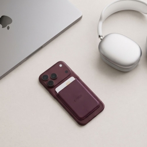 TECH-PROTECT CH01 MAGWALLET MAGSAFE UNIVERSAL MAGNETIC CARD HOLDER BURGUNDY