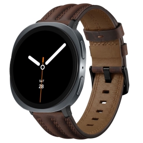 TECH-PROTECT LEATHERFIT CRAFT SAMSUNG GALAXY WATCH 8  9  CLASSIC (40  44  46 MM) BROWN