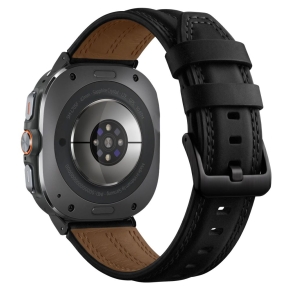 TECH-PROTECT LEATHERFIT CRAFT SAMSUNG GALAXY WATCH ULTRA 1  2 2024-2026 (47 MM) BLACK
