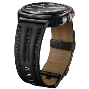 TECH-PROTECT LEATHERFIT CRAFT SAMSUNG GALAXY WATCH ULTRA 1  2 2024-2026 (47 MM) BLACK