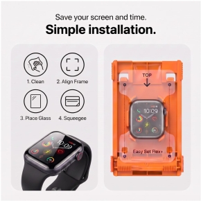 SZKŁO HYBRYDOWE TECH-PROTECT EASY SET FLEX+ 3-PACK APPLE WATCH 12 (46 MM) BLACK
