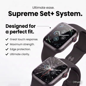 FOLIA HYDROŻELOWA TECH-PROTECT SUPREME SET+ 3-PACK APPLE WATCH 12 (42 MM) CLEAR