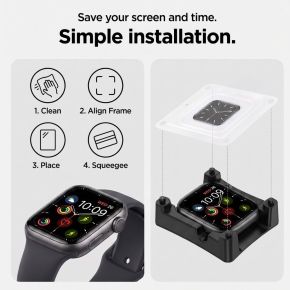 FOLIA HYDROŻELOWA TECH-PROTECT SUPREME SET+ 3-PACK APPLE WATCH 12 (42 MM) CLEAR