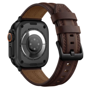TECH-PROTECT LEATHERFIT CRAFT APPLE WATCH 8  9  10  11  12  SE  ULTRA (44  45  46  49 MM BROWN