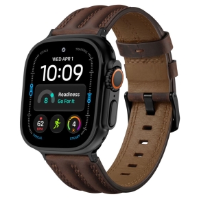 TECH-PROTECT LEATHERFIT CRAFT APPLE WATCH 8  9  10  11  12  SE  ULTRA (44  45  46  49 MM BROWN