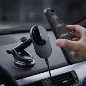 TECH-PROTECT V23 ARCTICBOOST MAGNETIC MAGSAFE DASHBOARD & VENT CAR MOUNT WIRELESS CHARGER 25W QI2.2 BLACK