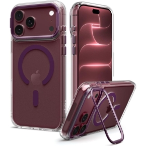 SPIGEN ULTRA HYBRID OPTIK S MAGSAFE IPHONE 17 PRO MAX  18 PRO MAX CLEARBURGUNDY