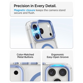 SPIGEN ULTRA HYBRID OPTIK S MAGSAFE IPHONE 17 PRO  18 PRO CLEARLIGHT BLUE