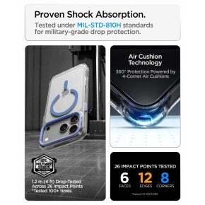 SPIGEN ULTRA HYBRID OPTIK S MAGSAFE IPHONE 17 PRO  18 PRO CLEARLIGHT BLUE