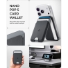 SPIGEN NANO POP S V2 MAGSAFE MAGNETIC CARD HOLDER BLACK SESAME