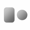 Universal metal plates for magnetic holders silver