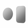 Universal metal plates for magnetic holders silver