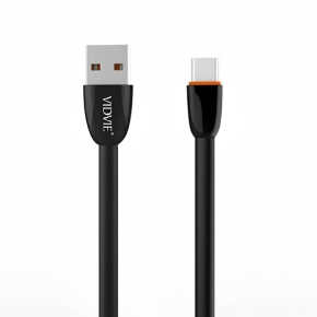 Cable VIDVIE CB411 USB/Type C 2.1A 1m black
