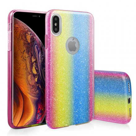 etui glitter teczowy