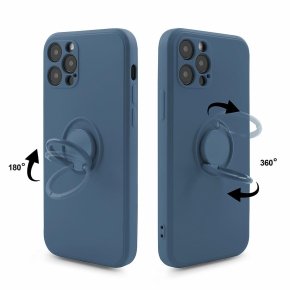 Etui FINGER RING für Apple iPhone 12 PRO blau