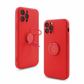 Etui FINGER RING für Apple iPhone 12 PRO MAX rot
