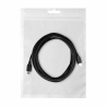 Cable REVERSE Type C/Type C 3A 2m black BAG