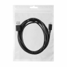 REVERSE USB/Type C 3A Cable, 2m Black BAG