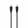 Cable REVERSE Type C/Type C 3A 1.5m black BAG