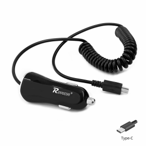 Auto-Ladegerät REVERSE CC-21 1xUSB + Kabel Typ C 2.1A schwarz