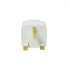 Adapter gniazdka z UK/USA na PL biały